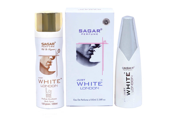 Just White London Perfume And Deodorant Combo - sagar Perfume