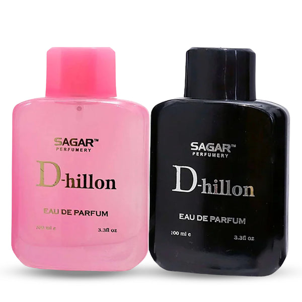 100 ML D-HILLON BLACK & 100 ML D-HILLON PINK PERFUME COMBO