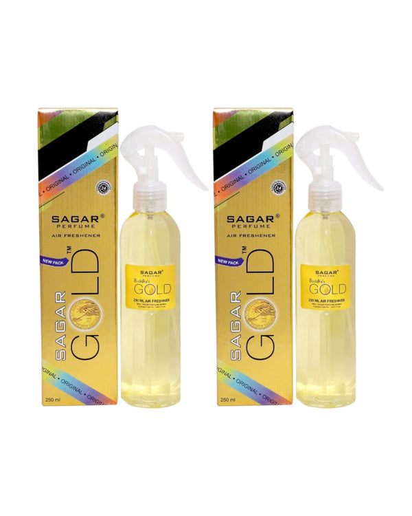 Sagar Gold Room Freshener 2 Pcs Combo - 250ml - sagar Perfume